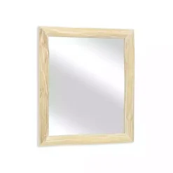 Online Kirklands Home Distressed Natural Wood Recgle Wall Mirror Tan