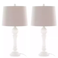 Online Kirklands Home Distressed Off- Wilton Table Lamps, Set of 2 White