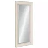 Kirklands Home Distressed White Maron Wall Mirror