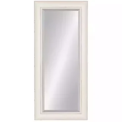 Kirklands Home Distressed White Maron Wall Mirror