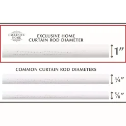 Clearance Kirklands Home Distressed White Napoleon Curtain Rod, 120 in.