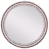 Sale Kirklands Home Distressed White Wood Round Frame Wall Mirror