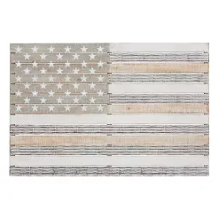 Hot Kirklands Home Distressed Wood American Flag Wall Plaque