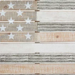 Hot Kirklands Home Distressed Wood American Flag Wall Plaque