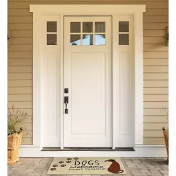 Kirklands Home Dogs Welcome People Tolerated Doormat