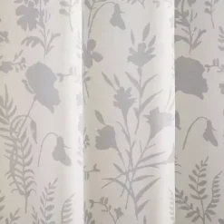 Online Kirklands Home Dove Gray Floral 2-pc. Curtain Panel Set, 96 in.