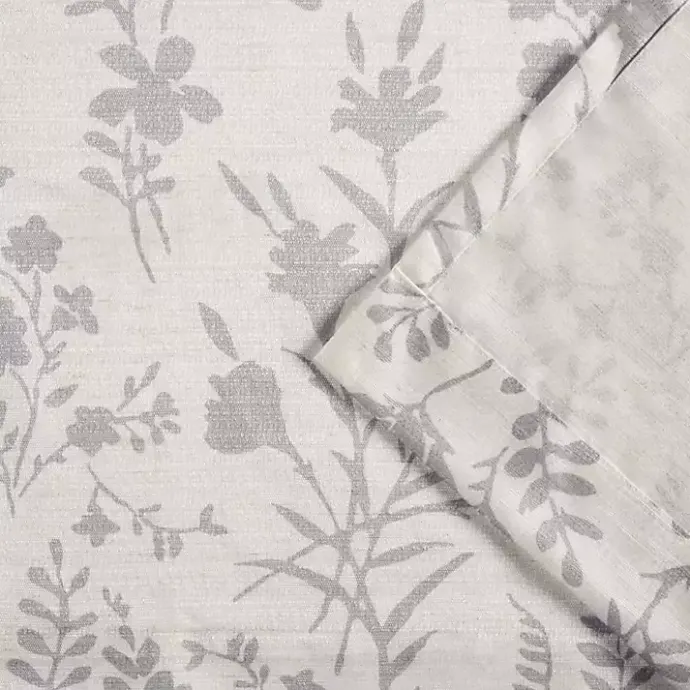 Online Kirklands Home Dove Gray Floral 2-pc. Curtain Panel Set, 96 in.