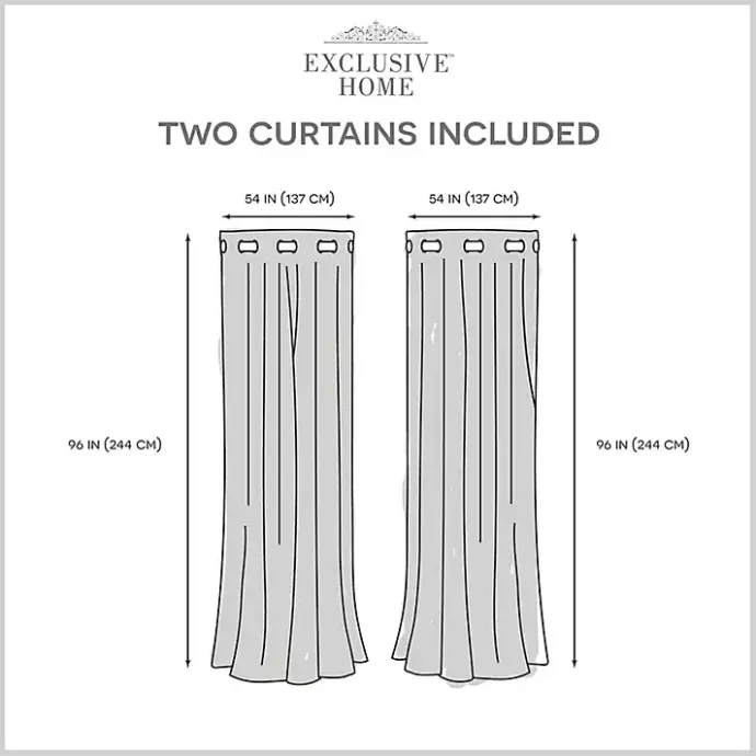 Online Kirklands Home Dove Gray Floral 2-pc. Curtain Panel Set, 96 in.