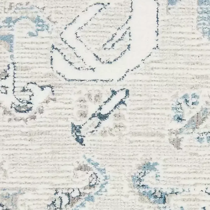 Hot Kirklands Home Dove Gray Ornate Bordered Area Rug, 5x7