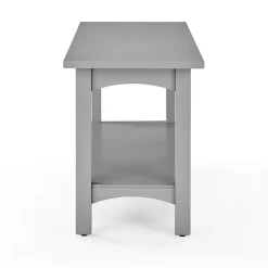Online Kirklands Home Dove Rustic Farmhouse Wood Bench Gray