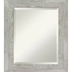Clearance Kirklands Home Dove Gray Scoop Frame Beveled Mirror, 22x26 in.