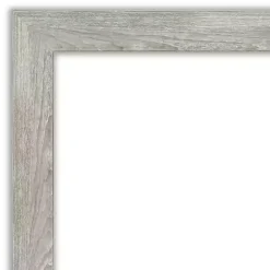Discount Kirklands Home Dove Gray Scoop Frame Beveled Mirror, 34x28 in.