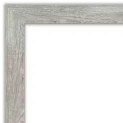 Outlet Kirklands Home Dove Gray Scoop Frame Beveled Mirror, 42x30 in.