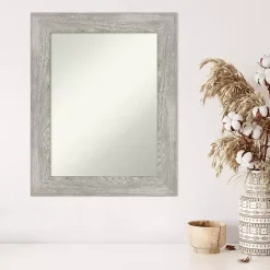 Sale Kirklands Home Dove Gray Washed Wood Framed Mirror