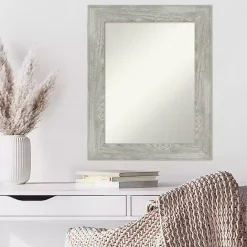 Sale Kirklands Home Dove Gray Washed Wood Framed Mirror