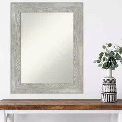 Sale Kirklands Home Dove Gray Washed Wood Framed Mirror