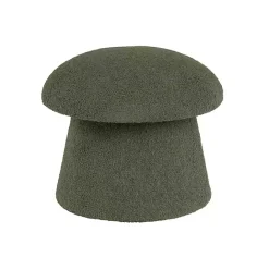 Clearance Kirklands Home Drak Boucle Mushroom Storage Ottoman Green