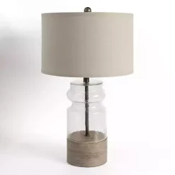 Online Kirklands Home Driftwood and Glass Table Lamp Tan