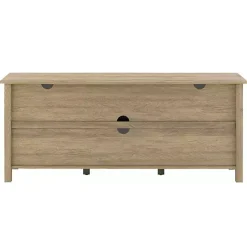 Kirklands Home Driftwood Slatted Sides Media Cabinet Gray