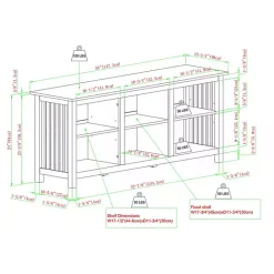 Kirklands Home Driftwood Slatted Sides Media Cabinet Gray