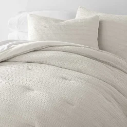 Kirklands Home Dune Waffle Ultra-Soft 3-pc. Twin Comforter Set Ivory