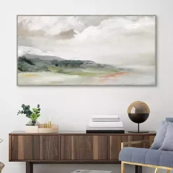 Discount Kirklands Home Earth and Clouds Abstract Framed Wall Art