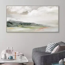 Discount Kirklands Home Earth and Clouds Abstract Framed Wall Art