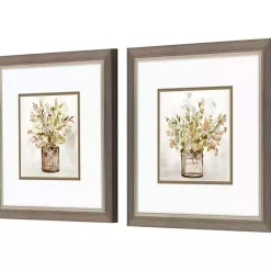 Outlet Kirklands Home Earthy Garden Framed Art Prints, Set of 2