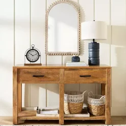 Best Kirklands Home Easton Mango Wood Console Table Brown