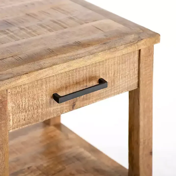 Hot Kirklands Home Easton Mango Wood Side Table Brown