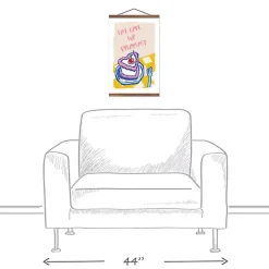 Best Kirklands Home Eat Cake for Breakfast Hanging Wall Sign