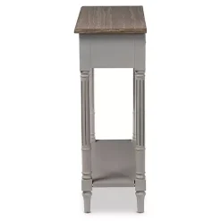 Sale Kirklands Home Edward Gray Mindi Wood Fluted Console Table