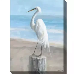 Discount Kirklands Home Egret Portrait Outdoor Canvas Art Print