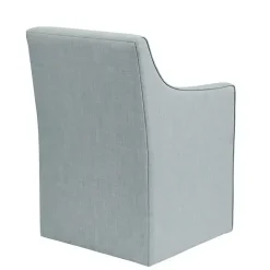 New Kirklands Home Elaine Upholstered Skirted Dining Chair Blue
