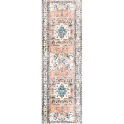 Hot Kirklands Home Eleanor Distressed Medallion Washable Runner