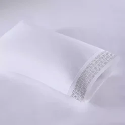 Outlet Kirklands Home Elegant Geo Hem Microfiber 4-pc. Full Sheet Set