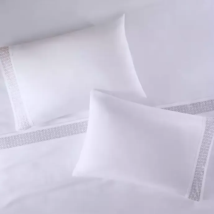 Outlet Kirklands Home Elegant Geo Hem Microfiber 4-pc. Full Sheet Set