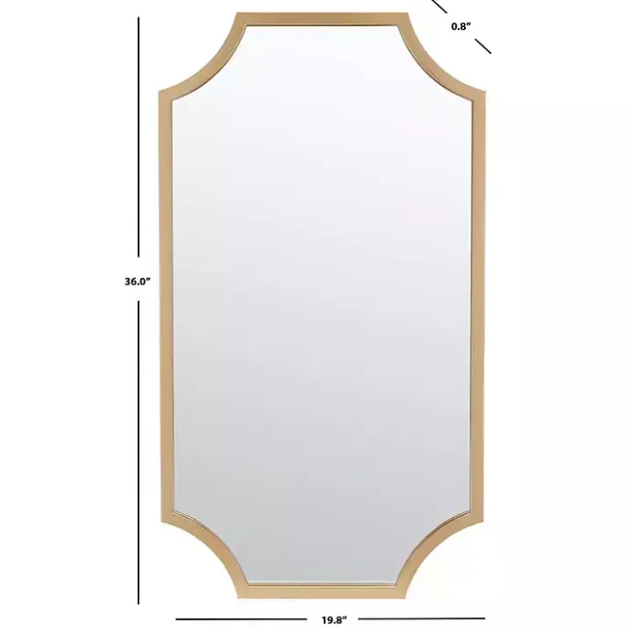 Kirklands Home Elenin Gold Scalloped Wall Mirror