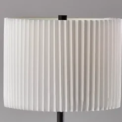 Clearance Kirklands Home Eli Pleated Shade Floor Lamp Black