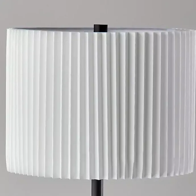 Clearance Kirklands Home Eli Pleated Shade Floor Lamp Black