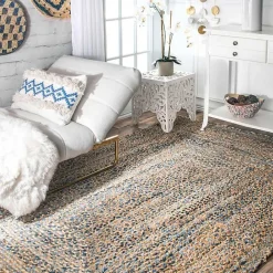 Discount Kirklands Home Ella Hand Braided Jute Rug, 7x9 Tan