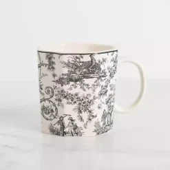 Hot Kirklands Home Emery Black Toile Mug