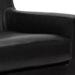 Hot Kirklands Home Emma Faux Leather Accent Chair Black