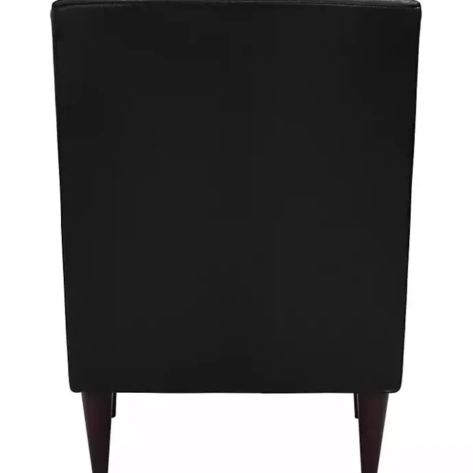 Hot Kirklands Home Emma Faux Leather Accent Chair Black