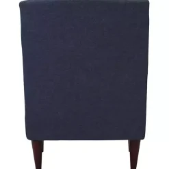 Discount Kirklands Home Emma Navy Upholstered Accent Chair Blue