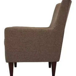Kirklands Home Emma Pecan Upholstered Accent Chair Brown