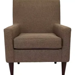 Kirklands Home Emma Pecan Upholstered Accent Chair Brown