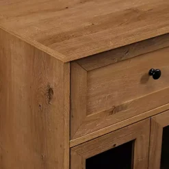 Outlet Kirklands Home English Oak Double Door Reeves Cabinet Brown