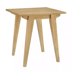 Kirklands Home English Oak Wood Minimalist Accent Table Tan