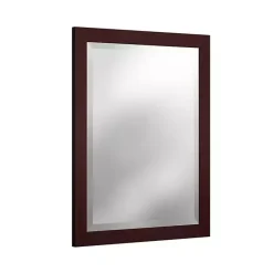 Online Kirklands Home Espresso Beveled Vanity Mirror Brown